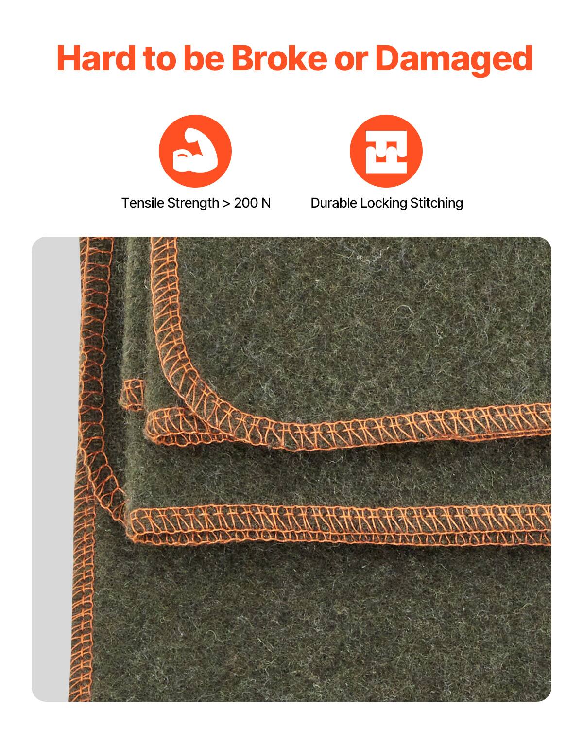 Hard to be Broke or Damaged

- Tensile Strength > 200 N
- Durable Locking Stitching