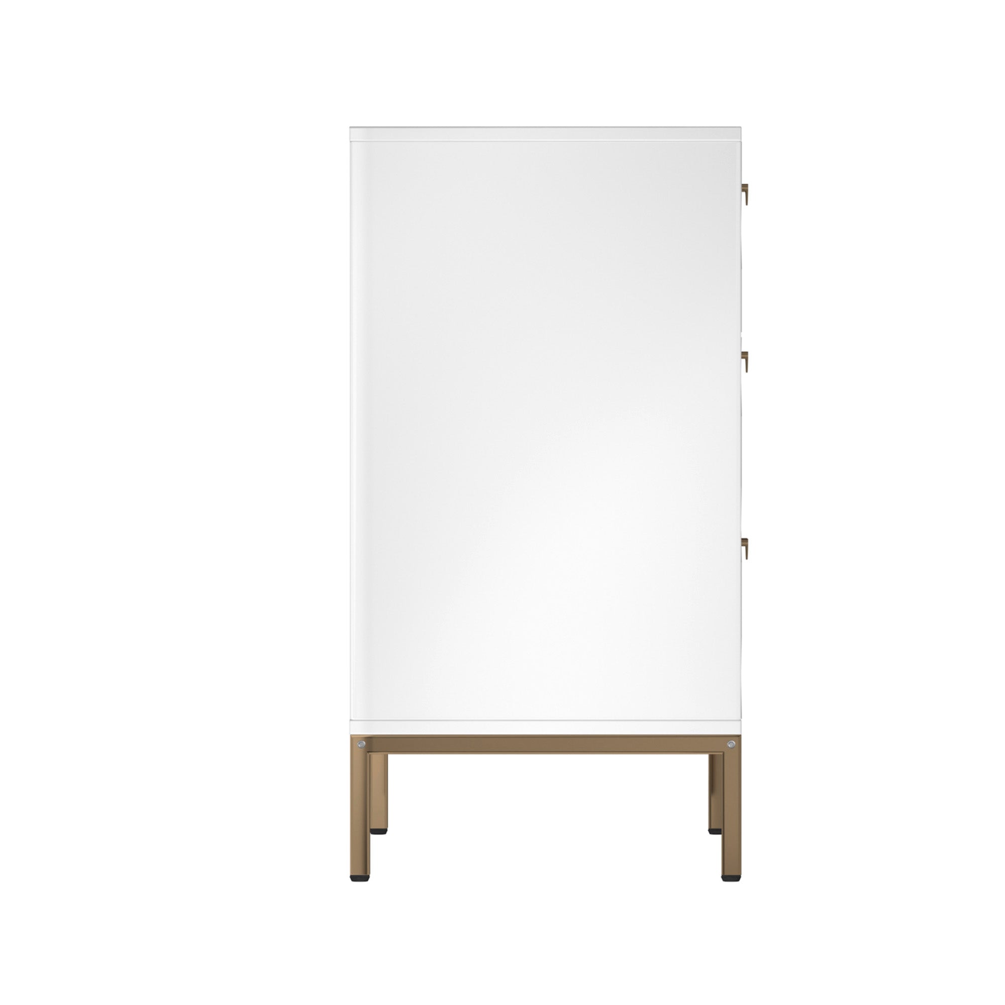 Alt View 8. Boyel Living - 32.28 in. H Freestanding Storage Cabinet White 3 Drawer Accent Cabinet - White.