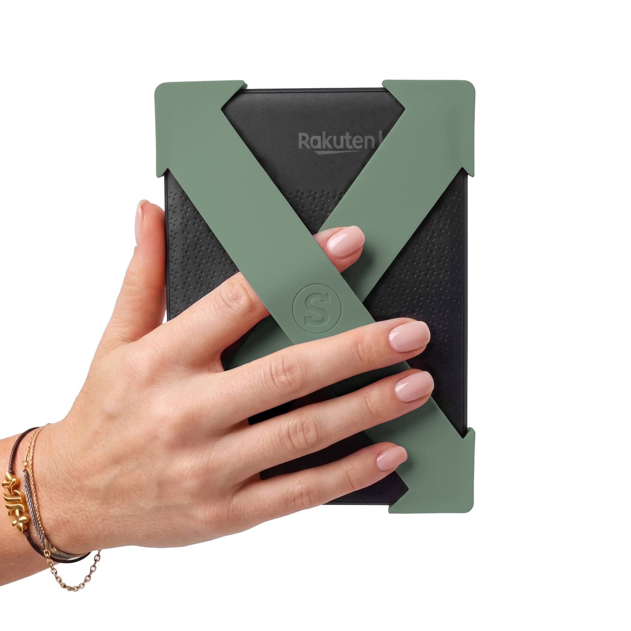 Front. Strapsicle - Kobo Clara Sage Straps - Sage Green.