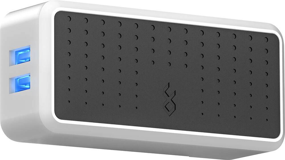 Front. BlueFlame - Four-Device Wall Charger - Black/White.