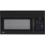 Front Zoom. LG - 1.7 Cu. Ft. Over-the-Range Microwave - Smooth black.