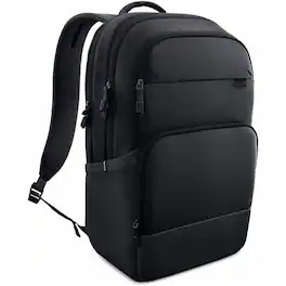 Dell - EcoLoop Carrying Case (Backpack) for 14" to 16" Notebook - Anti-scratch Interior, Water Proof Zipper, Water - Black