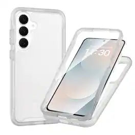 UUCOVER - Matte Translucent Case for Samsung Galaxy A17 5G, 360° Full Body Cover with Built-in Screen Protector Shockproof Case - Clear
