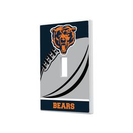 Keyscaper - Chicago Bears Passtime Design Single Toggle Lightswitch Plate - Multicolor