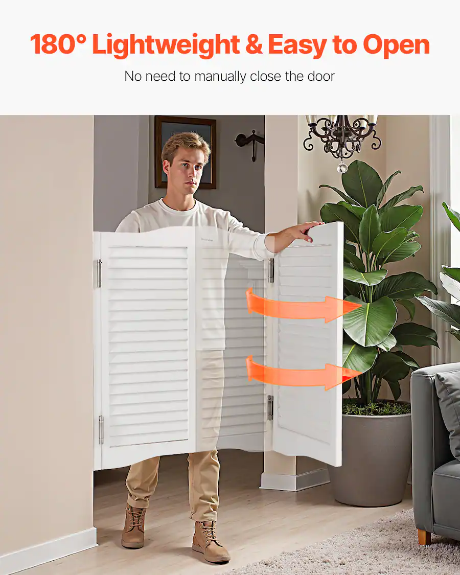 180° Lightweight & Easy to Open No need to manually close the door