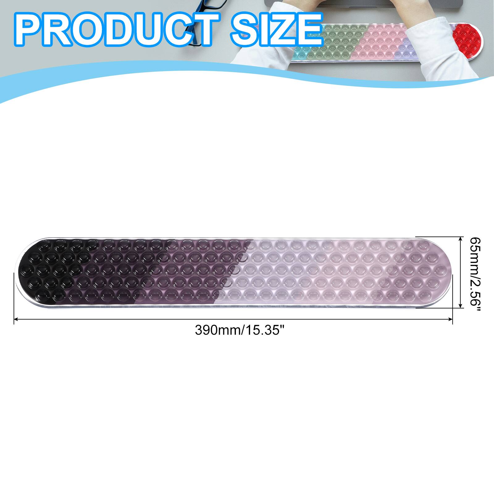 PRODUCT SIZE  
390mm/15.35" x 65mm/2.56"
