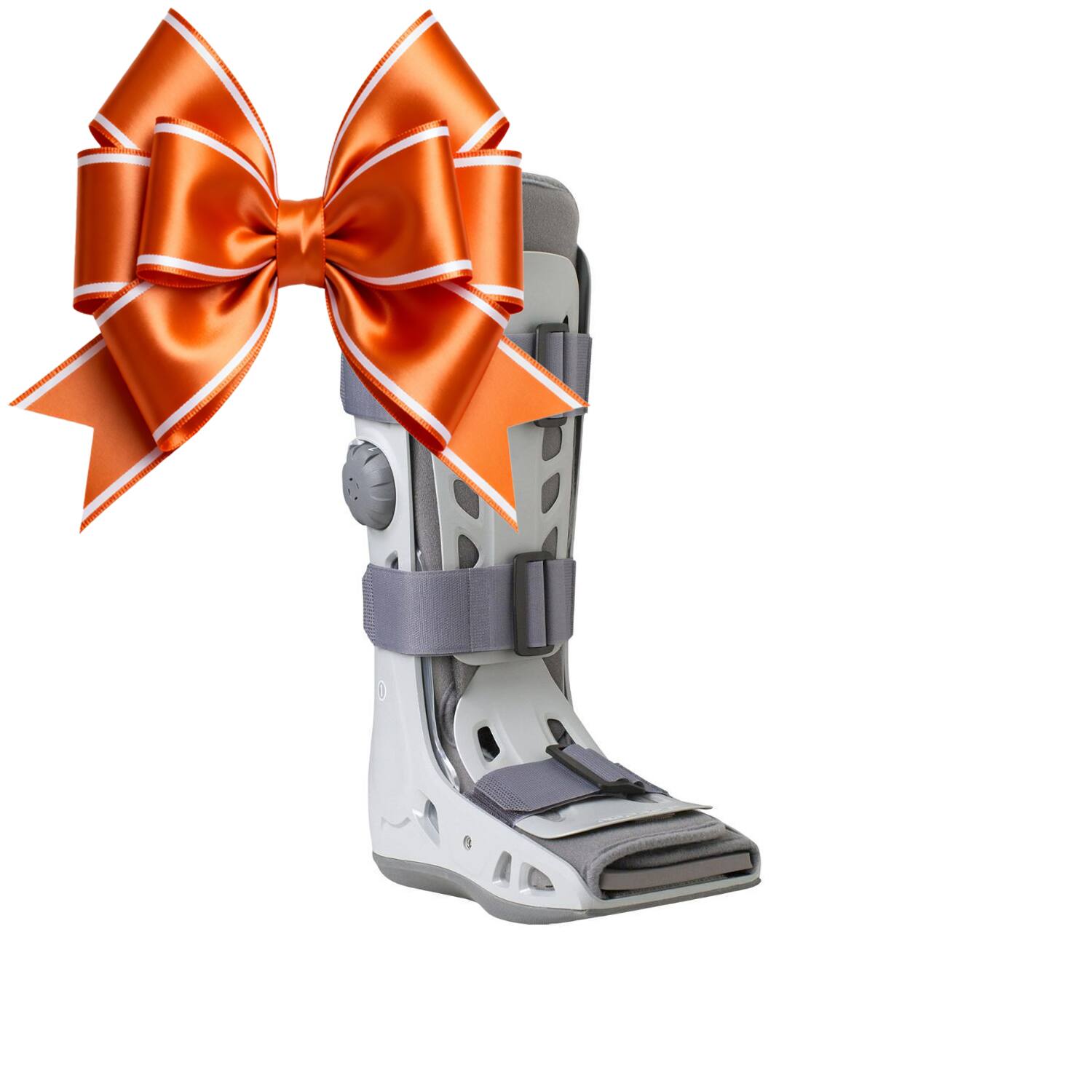 Left. Aircast - Aircast AirSelect Walker Brace/Walking Boot Standard XL - Gray.