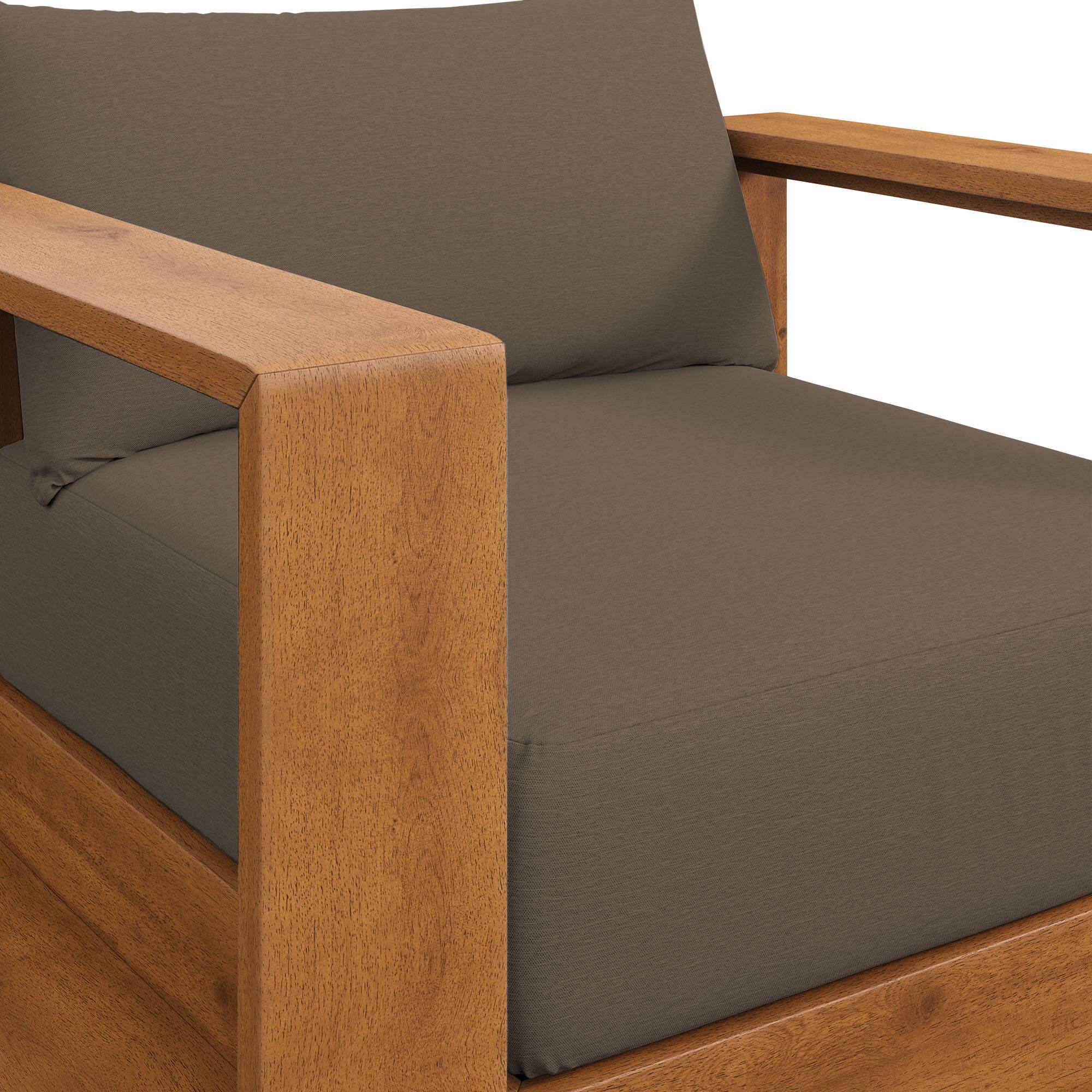 Alt View 7. Modway - Tahoe Outdoor Patio Acacia Wood Chair by Modway - Natural Cocoa.