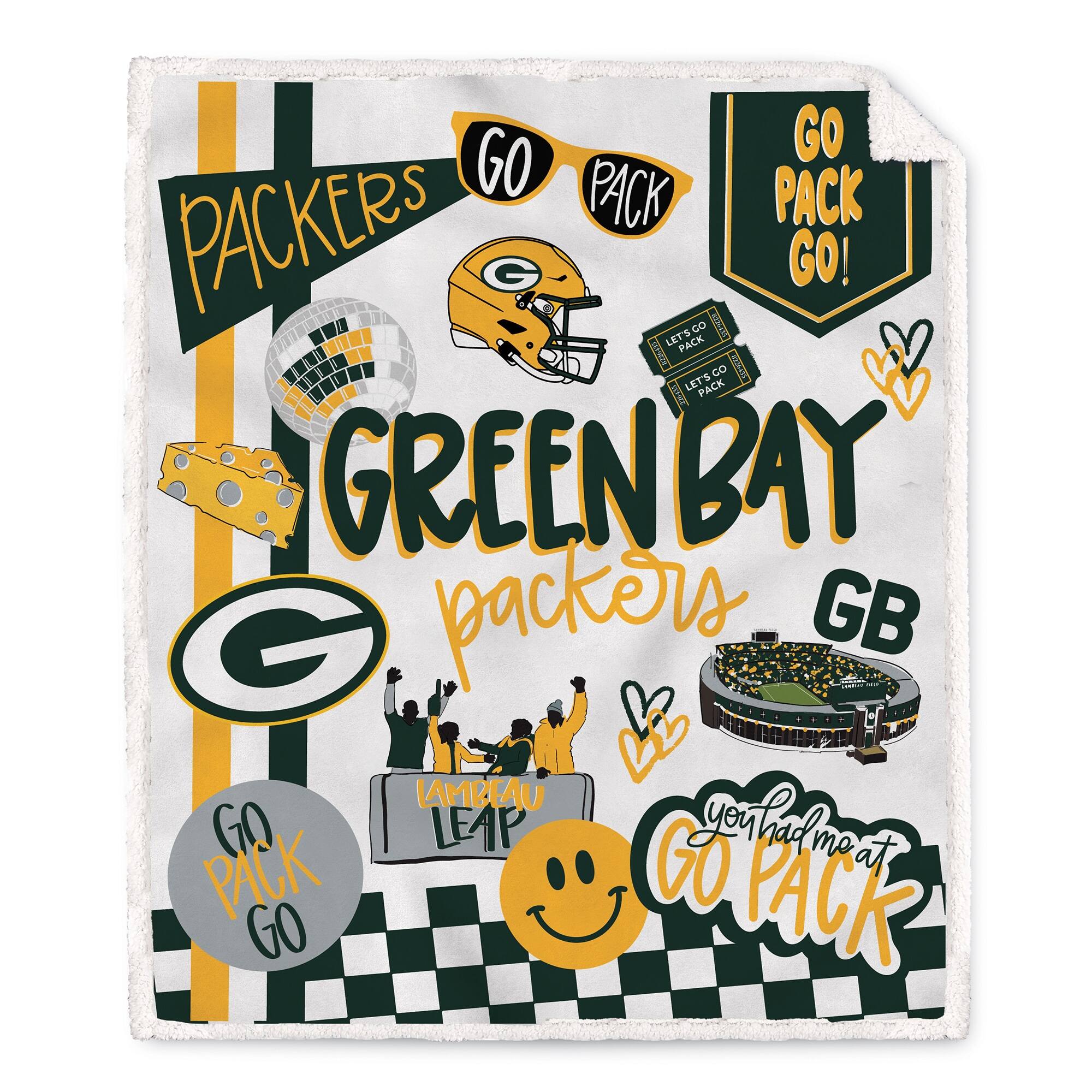 - Packers
- Green Bay Packers
- GB
- Go Pack Go!
- Let's Go Pack
- You had me at Go Pack
- Lambeau Leap
- Go Pack Go
- Go Pack Go