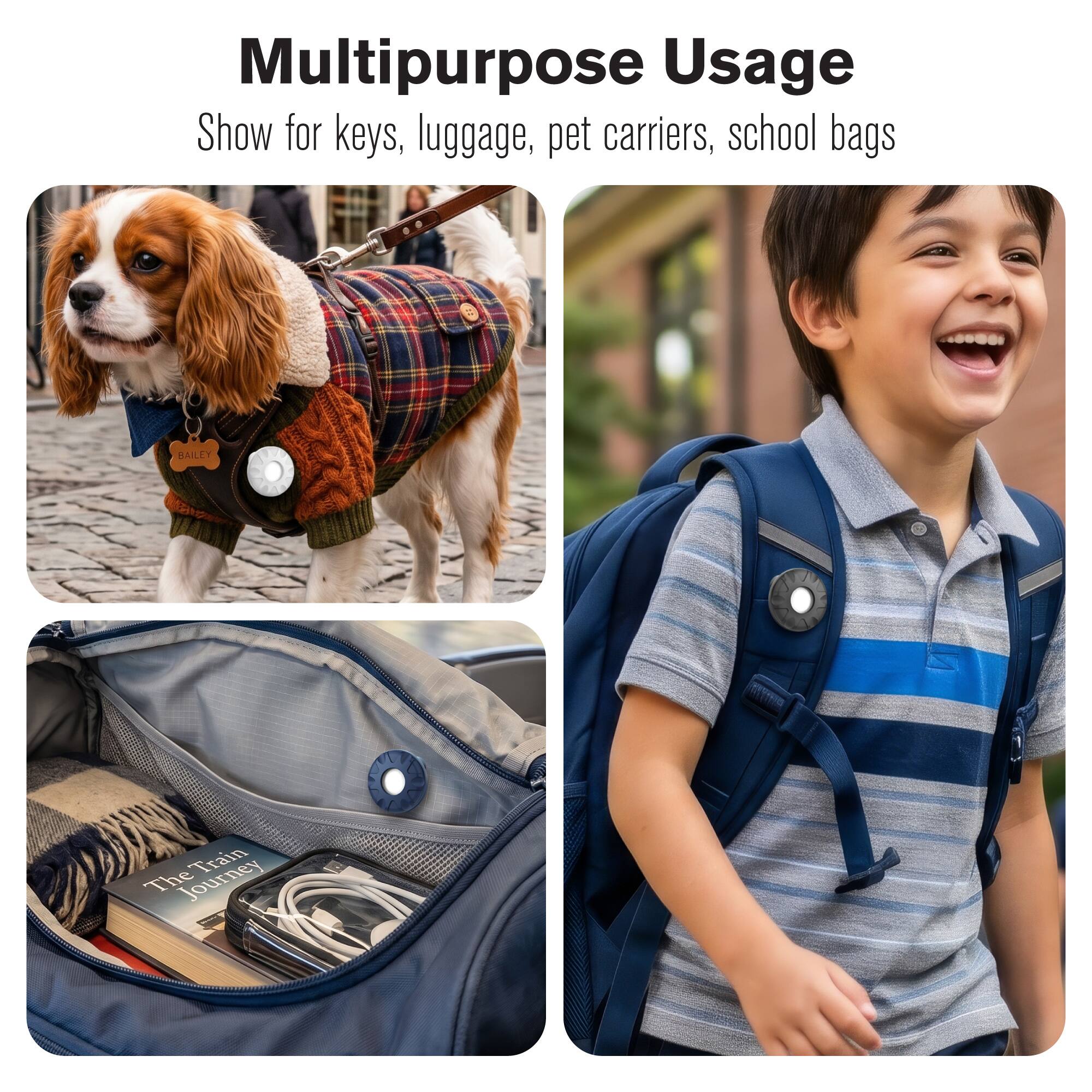 Multipurpose Usage  
Show for keys, luggage, pet carriers, school bags
