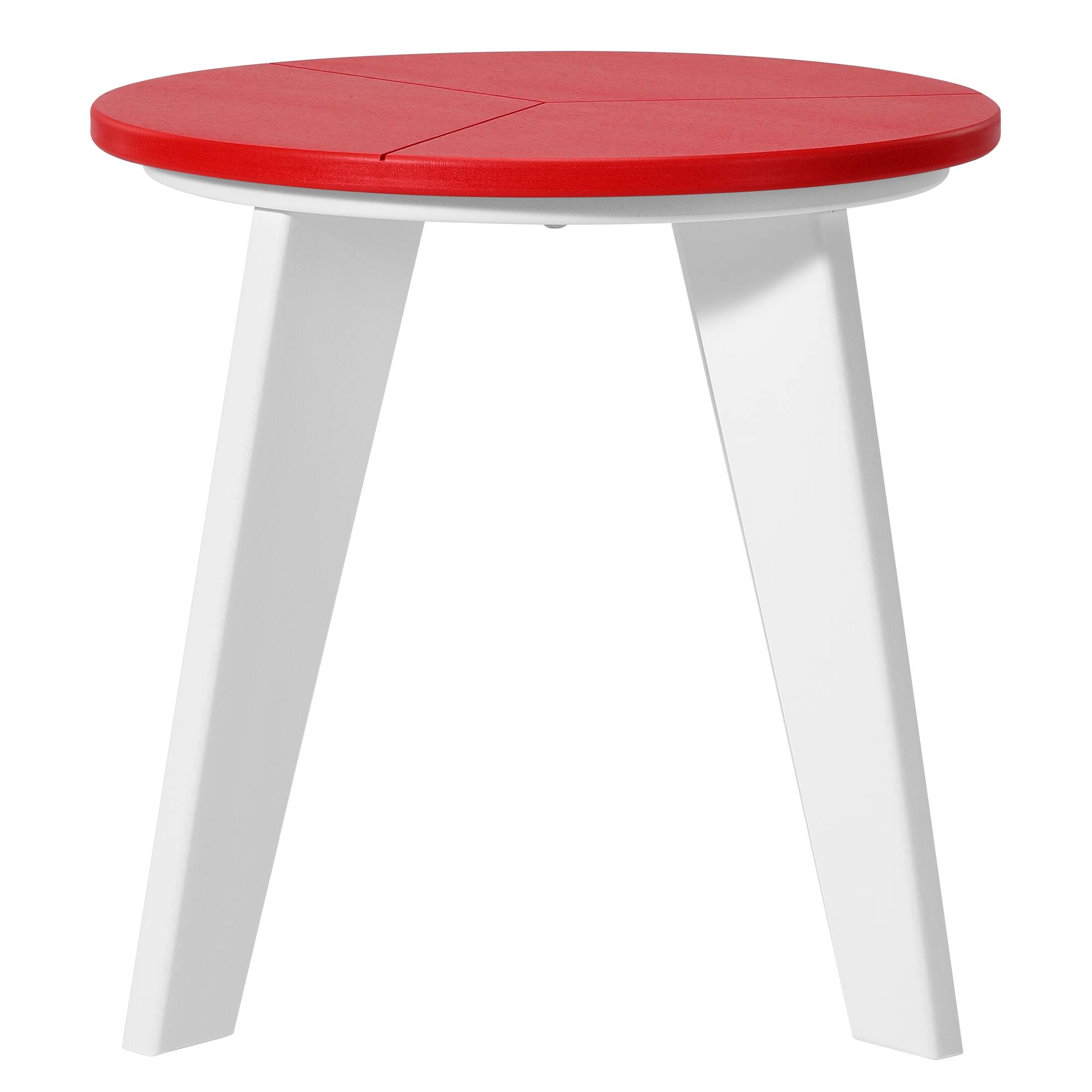 Alt View 2. WestinTrends - WestinTrends Pacifica 3-Piece Outdoor HDPE Conversation Set with Deep Seating Chairs and Round Side Table - White/Red.