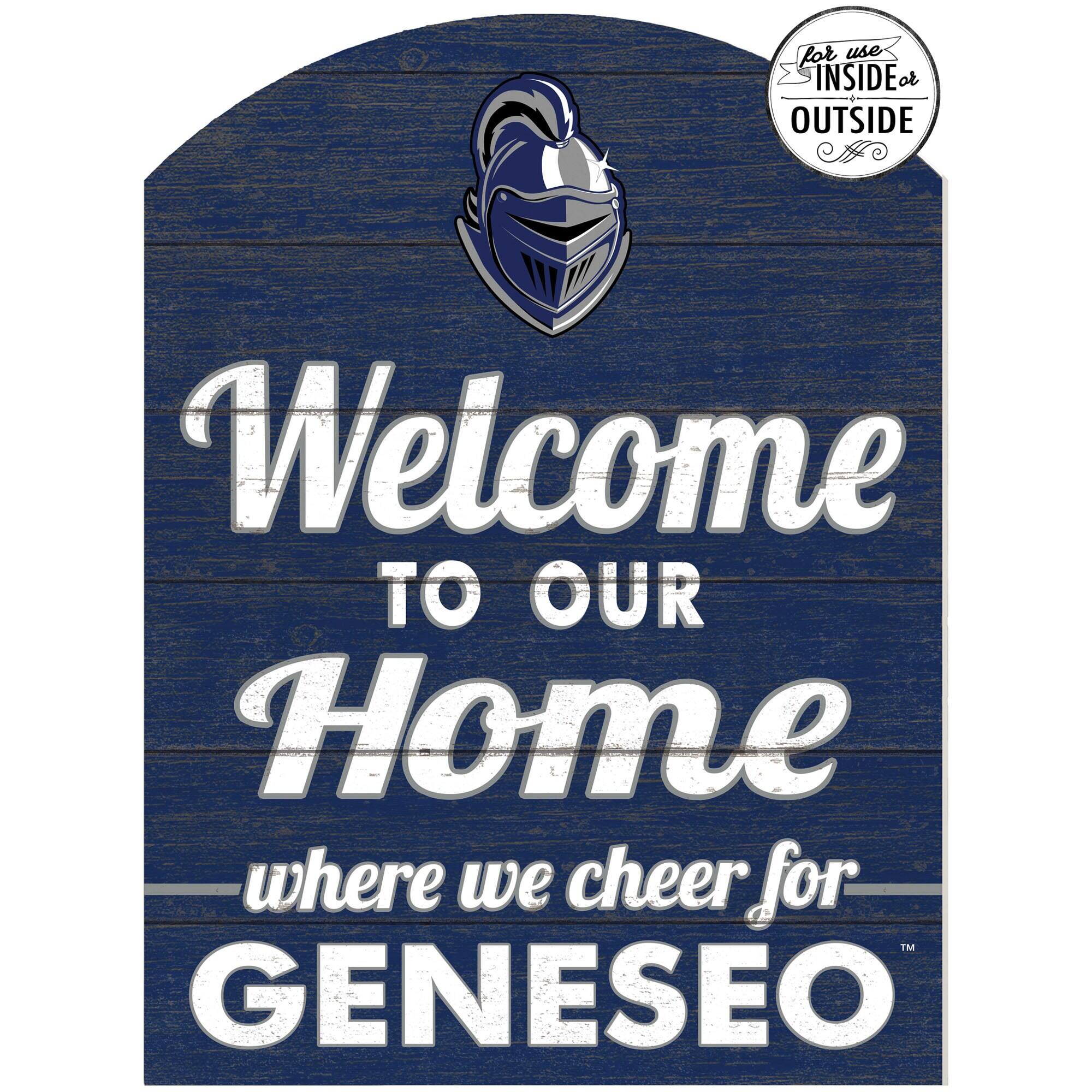 SUNY Geneseo Knights 16'' x 22'' Indoor/Outdoor Marquee Sign