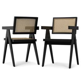Simpli Home - Regina Dining Armchair (Set of 2) - Black