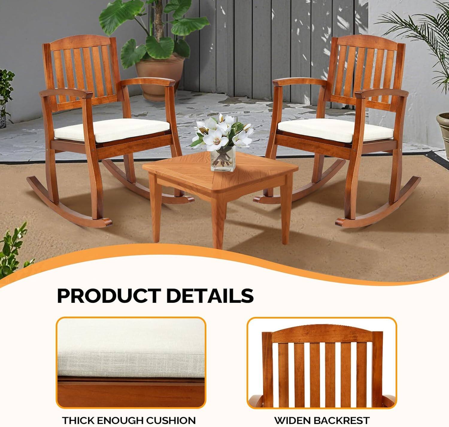 PRODUCT DETAILS

- THICK ENOUGH CUSHION
- WIDEN BACKREST