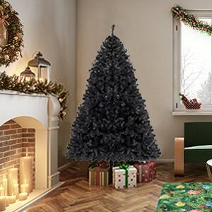 Alt View 7. Winado - 6 FT Artificial Christmas Tree for Holiday Decoration Holiday Festival Xmas New - Black.