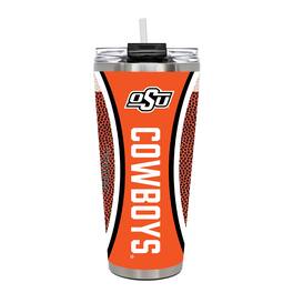 Great American Products - Oklahoma State Cowboys 32oz. Big Slim Game Ball Travel Tumbler - Brown