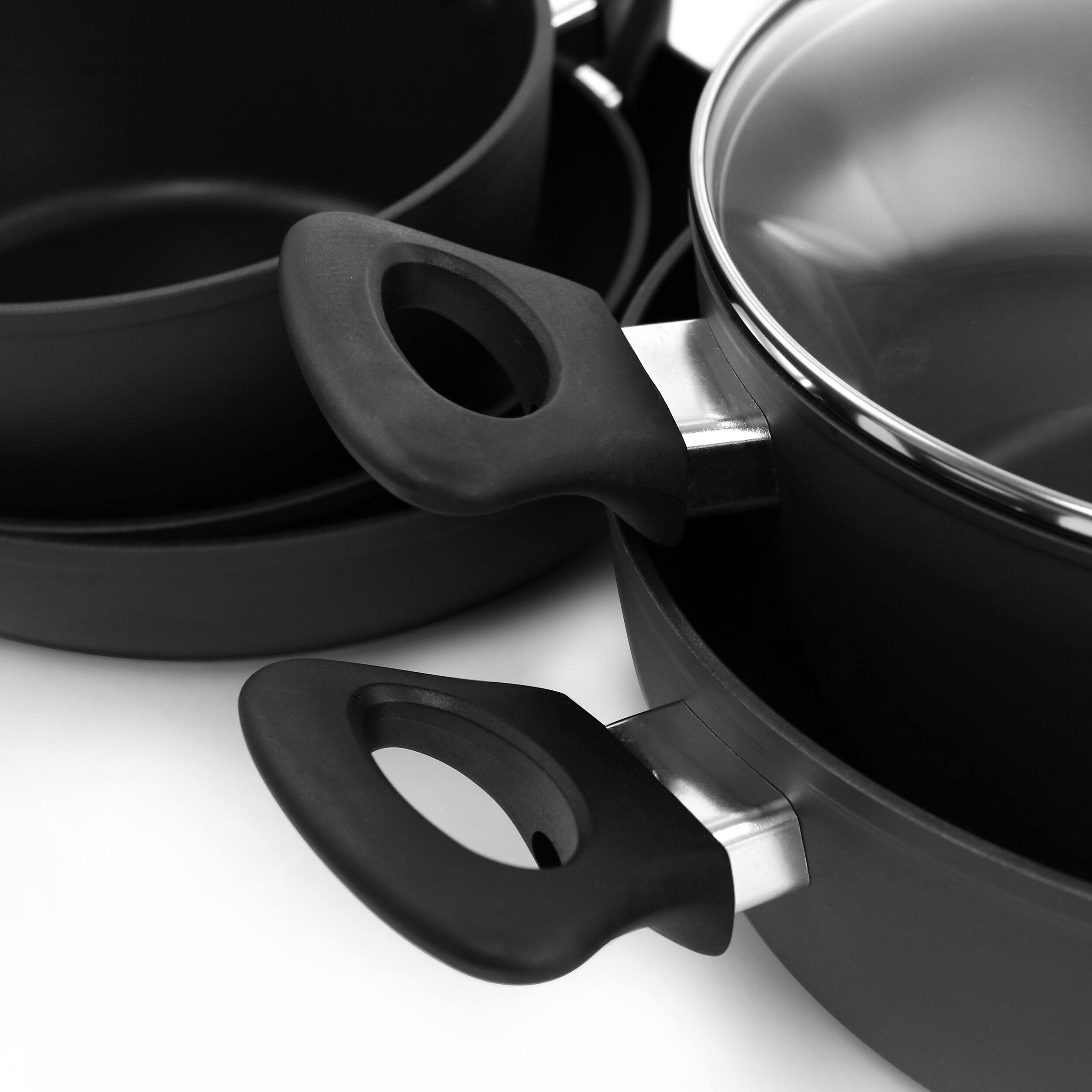 Alt View 9. Oster - Oster Non Stick 10 Piece Aluminum Cookware Set in Black - Black.