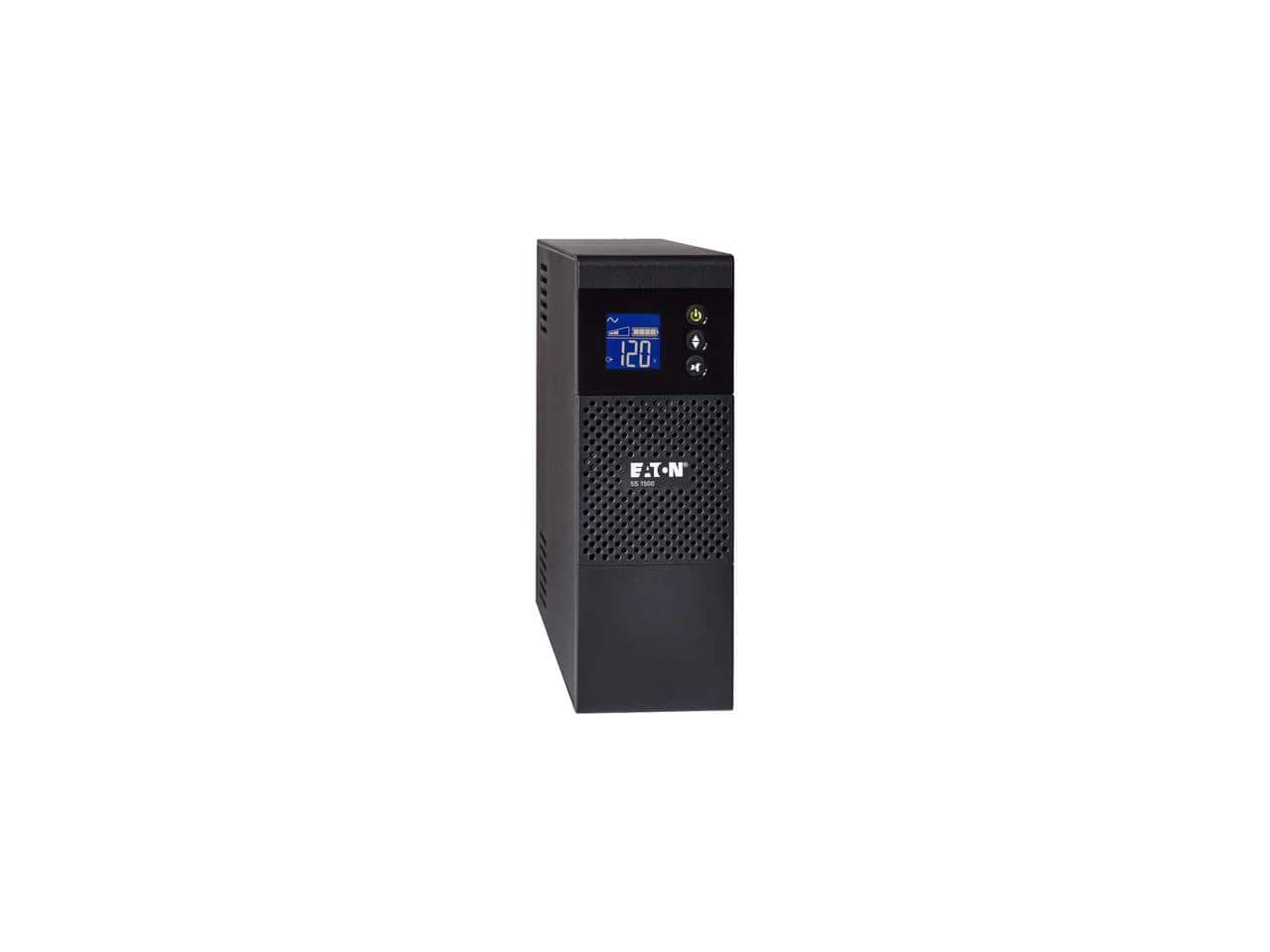 Eaton - 5S1500LCD 1500VA 900W LCD Line-Interactive UPS - 10 x NEMA 5-15R - Black