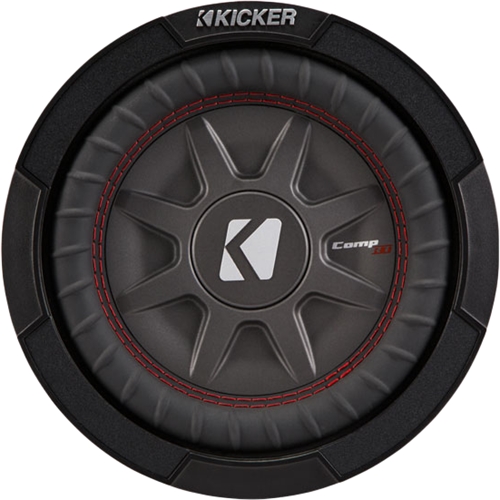 KICKER - CompRT 8" Dual-Voice-Coil 1-Ohm Subwoofer - Black