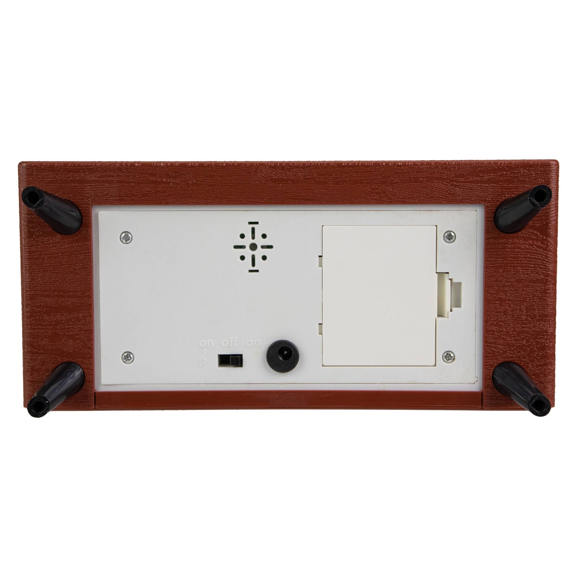 Alt View 5. Northlight - LED Lighted Musical Snowing Reindeer TV Set Christmas Decoration - 12" - Brown.