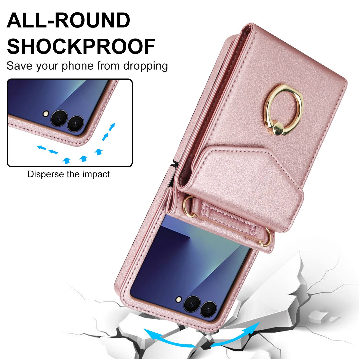ALL-ROUND SHOCKPROOF  
Save your phone from dropping  
Disperse the impact