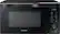 Front. Samsung - 1.1 Cu. Ft. Countertop Convection Microwave with Sensor Cook and PowerGrill - Black Stainless Steel.