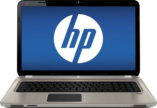 Front Standard. HP - 17.3" Refurbished Pavilion Laptop - 6GB Memory - 640GB Hard Drive - Steel Gray.