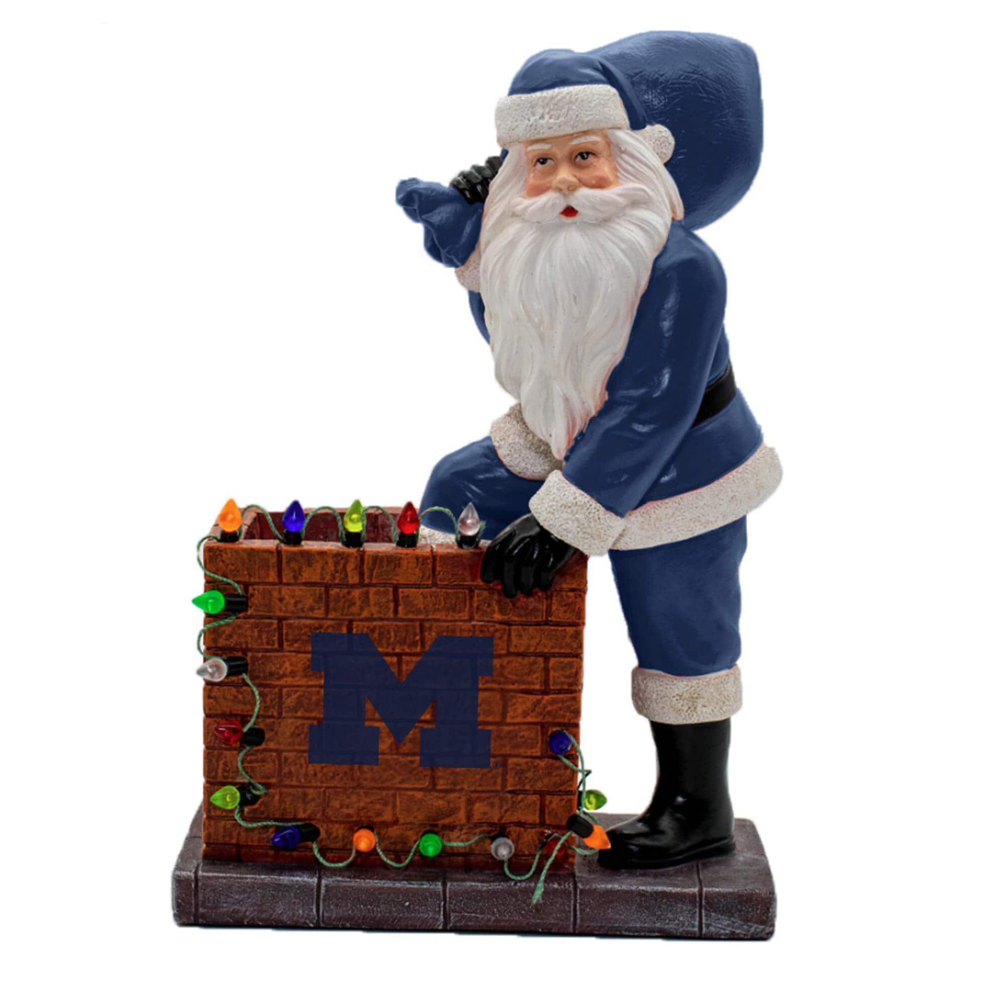 The Memory Company - Michigan Wolverines Up On the Roof Top Figurine - Multicolor