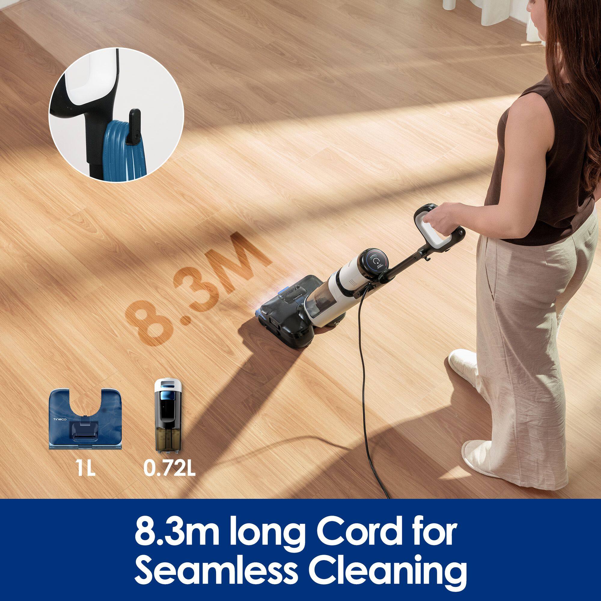 8.3M | EC-I 1L 0.72L 8.3m long Cord for Seamless Cleaning