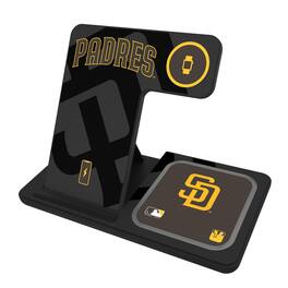 Keyscaper - San Diego Padres 3-In-1 Wireless Charger - Multicolor