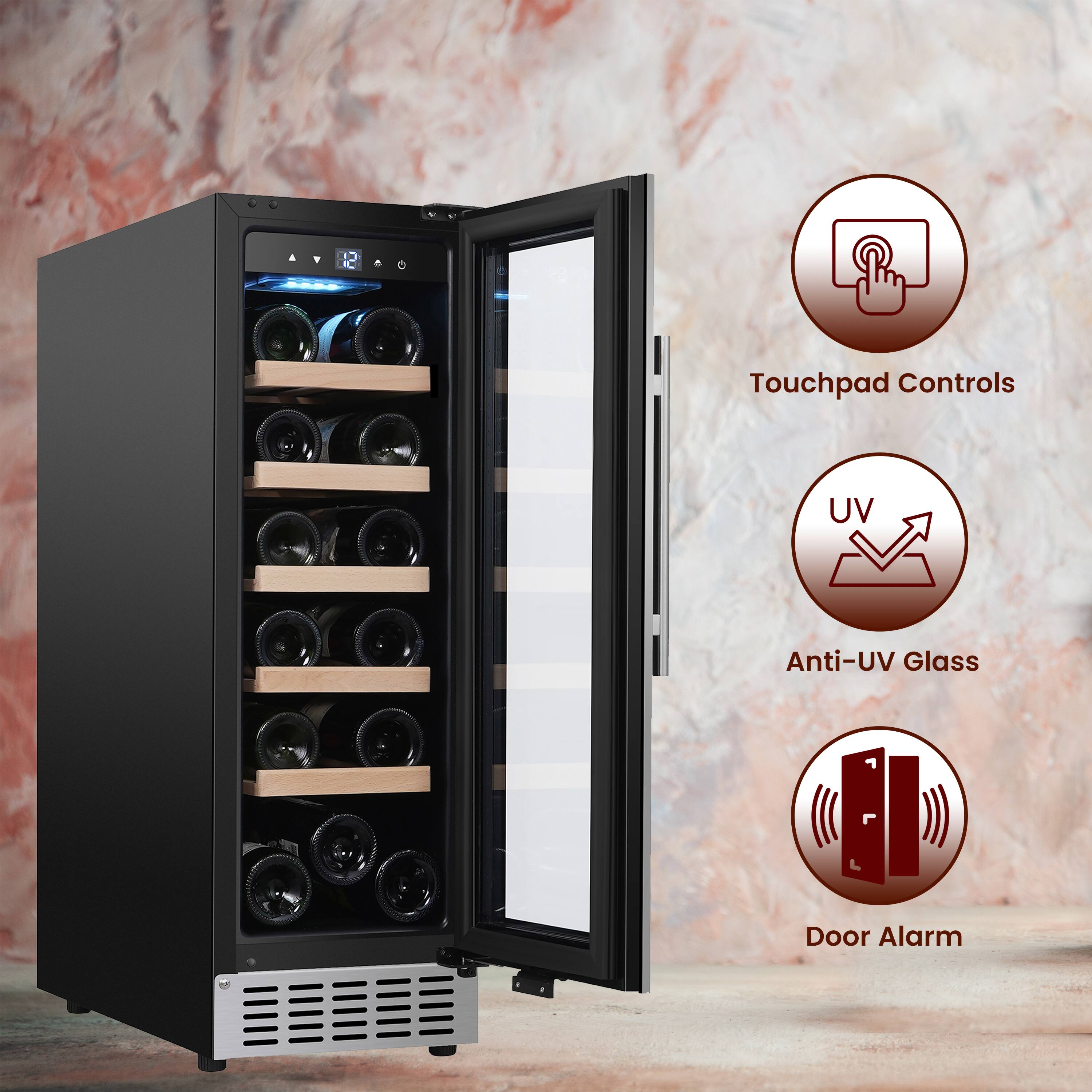 Equator 11 inch 18 Bottle Wine Cooler, Refrigerator Built In