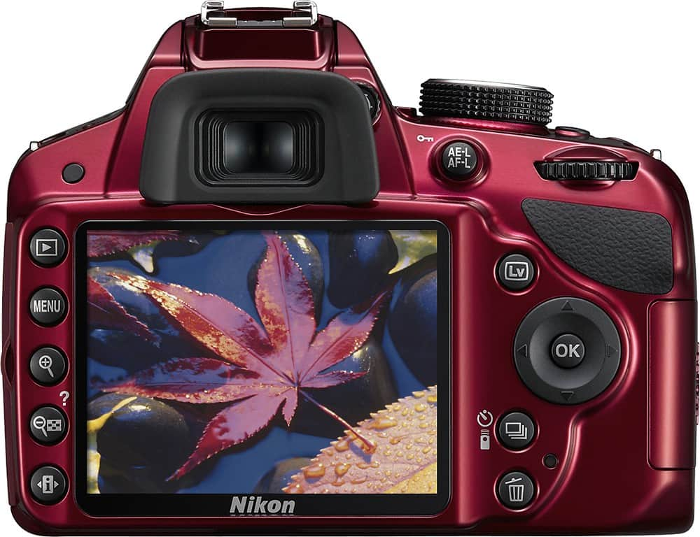 Best Buy: Nikon D3200 DSLR Camera with 18-55mm VR Lens Red 25496