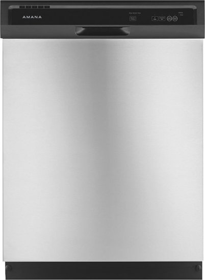 Amana - 24" Built-In Dishwasher - Stainless steel - Front Zoom
