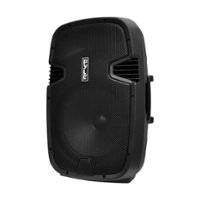 PYLE - PylePro Portable Bluetooth PA Loudspeaker Molded Cabinet Speaker System - Black - Front_Zoom