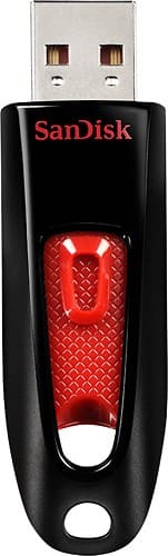 Front Standard. SanDisk - Cruzer 8GB USB 2.0 Flash Drive - Black.