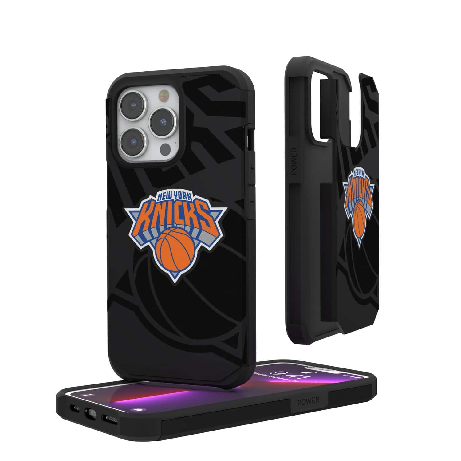 NBA　iPhone13pro Keyscaper NBA New York Knicks Monocolor Design iPhone Rugged