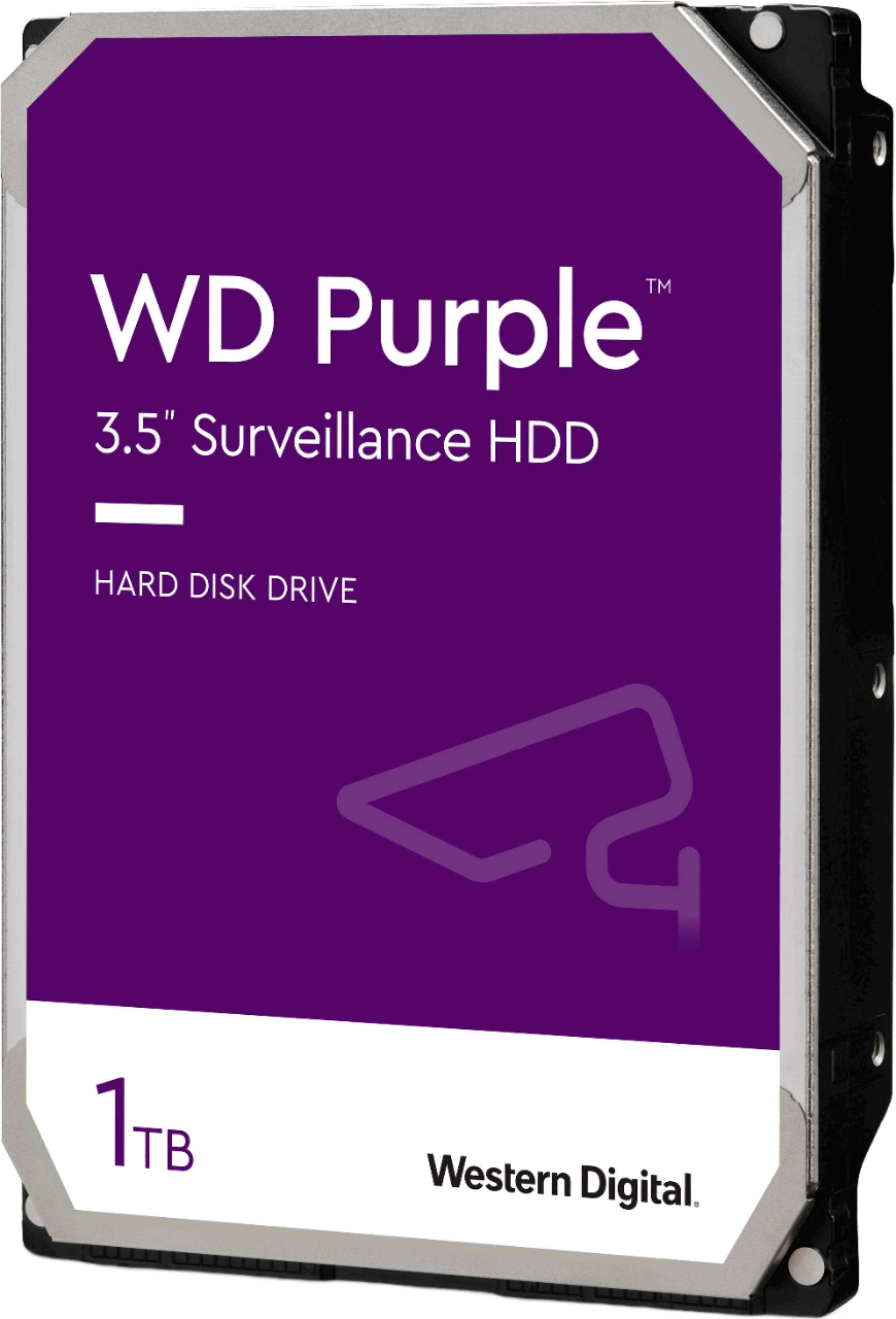 Alt View 17. WD - Purple Surveillance 1TB Internal SATA Hard Drive for Desktops.