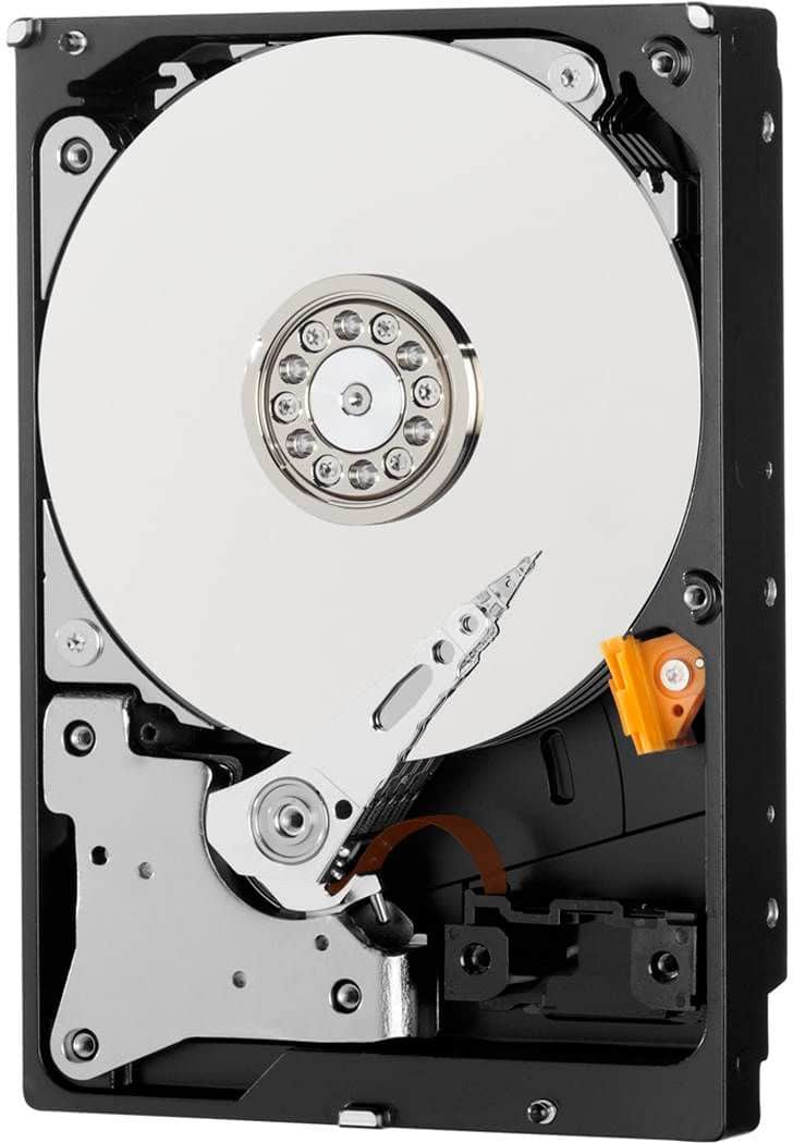 The image features a Western Digital hard drive, specifically a 4TB WD43PURZ SATA 6Gb/s SC HA520 model. The hard drive is designed for 24/7 systems and supports up to 64 HD cameras. It is made in Thailand and has an enhanced workload rating. The hard drive is designed for x7 systems and has a workload rating of 810051. The WD Purple Surveillance Hard Drive is suitable for surveillance applications and is designed to handle the demands of security systems.
