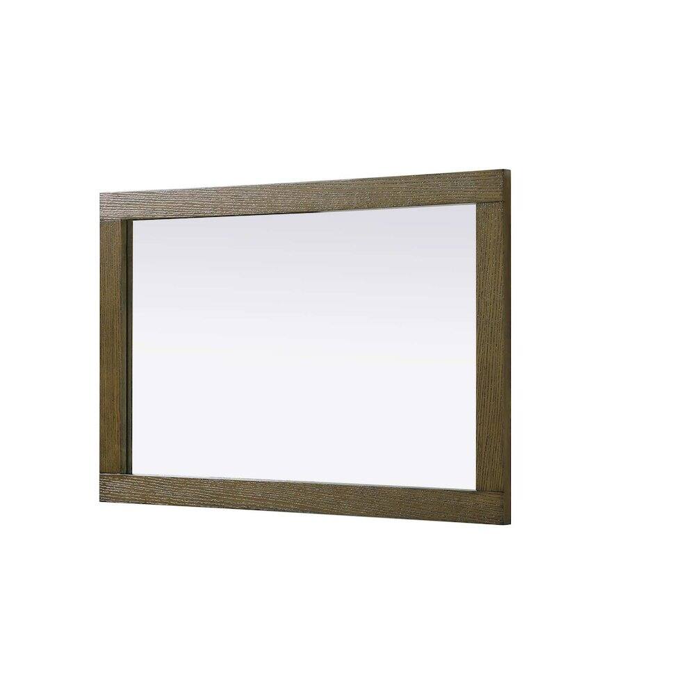 Alt View 1. Elegant Kitchen and Bath - Noah Wooden Rectangle Mirror 24 x 36 in Hazel Oak - Hazel Oak.