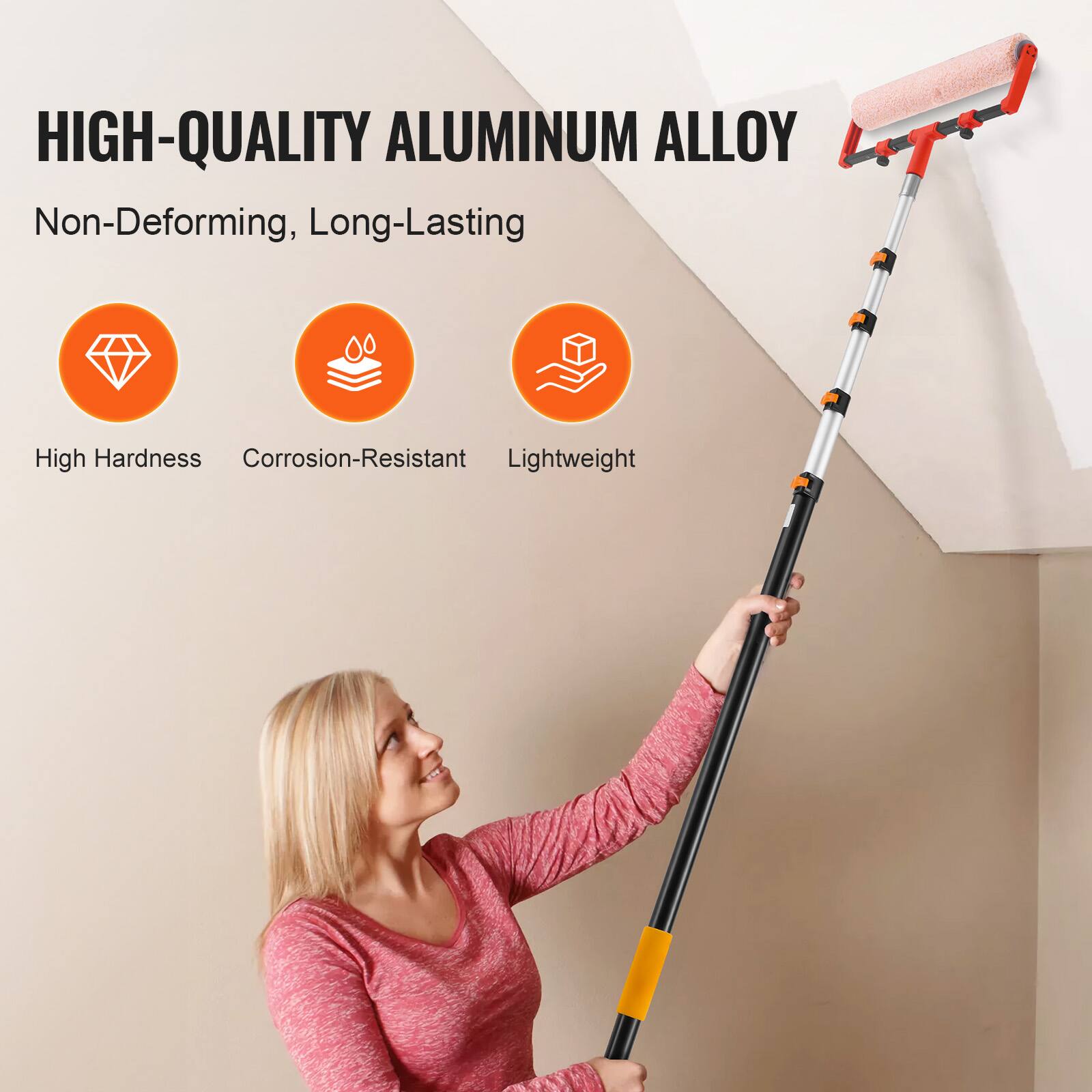HIGH-QUALITY ALUMINUM ALLOY

Non-Deforming, Long-Lasting

- High Hardness
- Corrosion-Resistant
- Lightweight