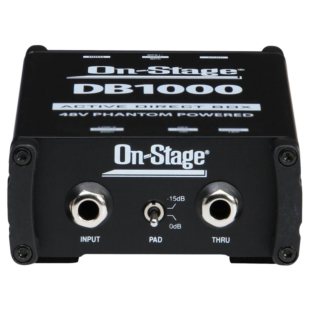 Alt View 11. On-Stage Audio - Active Direct Box - Black.