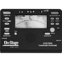 On Stage Stands - GEAR Chromatic Tuner, Metronome, Tone Generator - Black