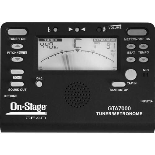 Front. On-Stage - GEAR Chromatic Tuner, Metronome, Tone Generator.