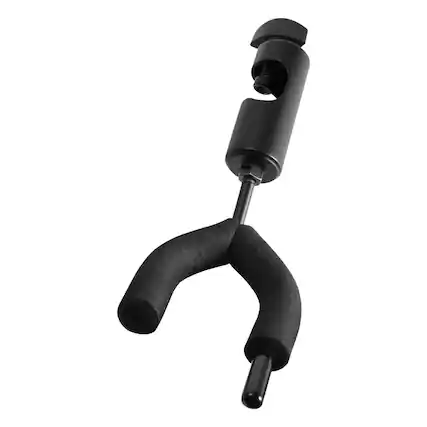 Front. On-Stage - Violin Hanger for Music Stands - Black.