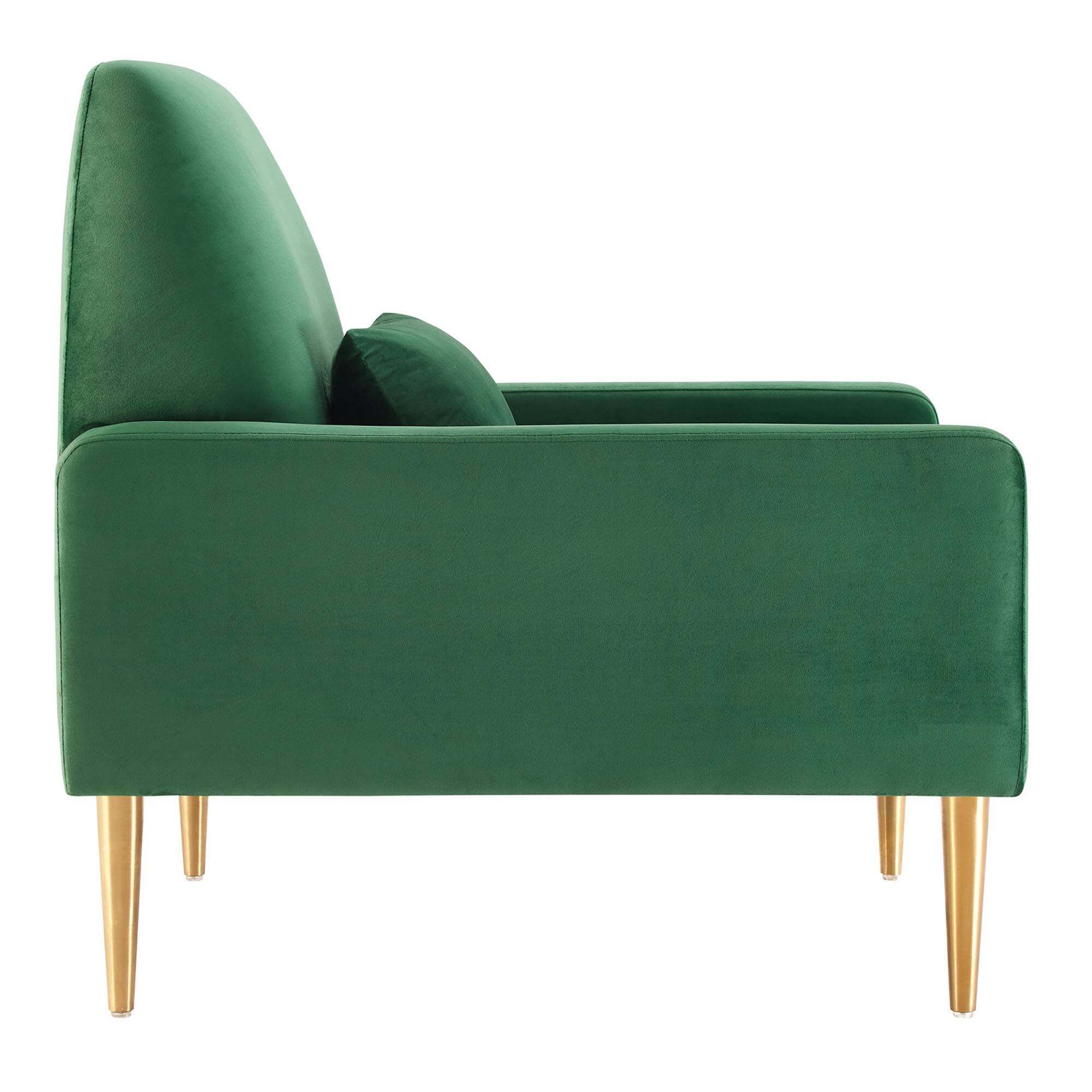 Alt View 1. Modway - Liliana Performance Velvet Armchair by Modway - Emerald.