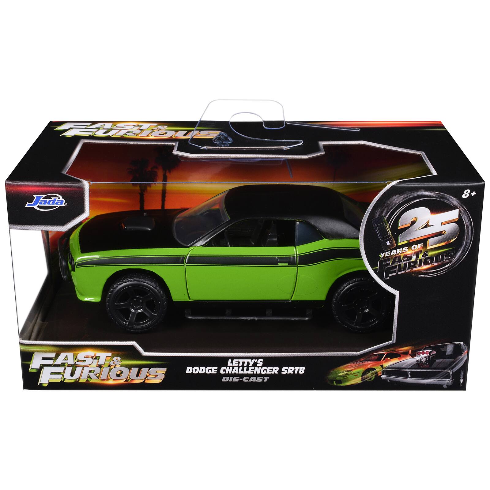 FAST & FURIOUS Jada 8+ . 25 OF YEARS & FURIOUS LETTY'S DODGE CHALLENGER SRT8 DIE-CAST