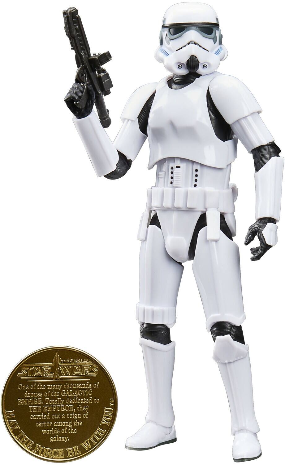 TN 208.50 STAR WARS

One of the many thousands of drones of the GALACTIC EMPIRE. Totally dedicated to THE EMPEROR, they carried out a reign of terror among the worlds of the galaxy.

MAY THE FORCE BE WITH YOU