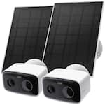 TP-Link - Tapo Solar-Powered Wireless Security Camera Kit with Live View, Works with Alexa & Google Home- No Monthly Fees (2-Pack) - White