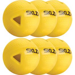 SKLZ - Premium Impact Practice Baseballs 6-Pack - Yellow
