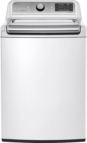 LG - 5.2 Cu. Ft. 14-Cycle Top-Loading Washer - White - Larger Front